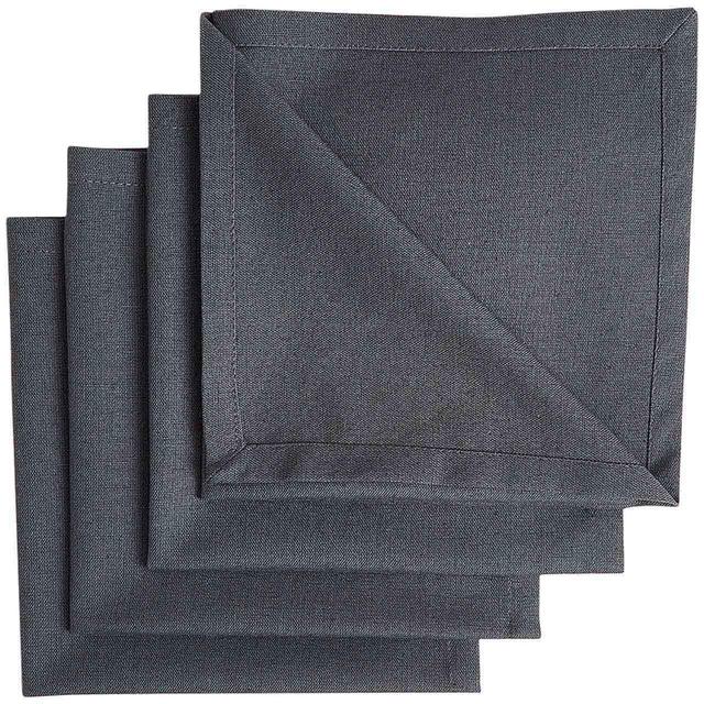 M&S Grey Cotton with Linen Napkins   4 per pack