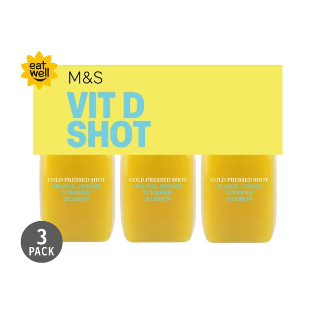 M&S Vitamin D Juice Shot   3 x 100ml GOODS M&S   