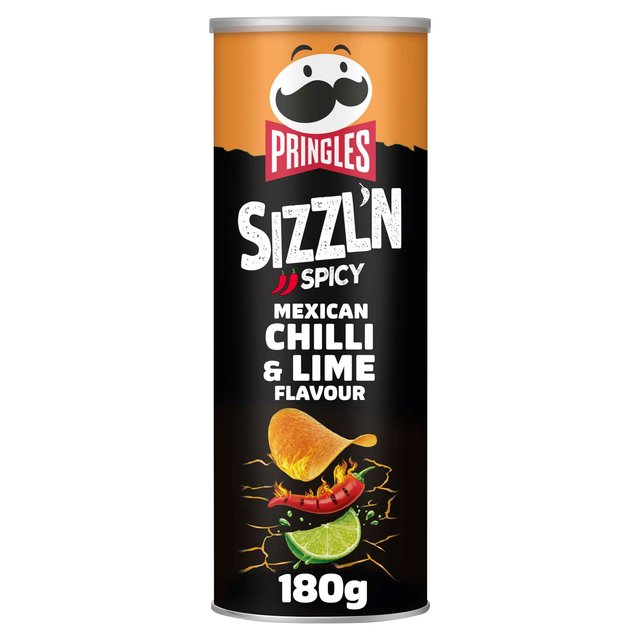 Pringles Sizzl'n Chilli & Lime Sharing Crisps   180g