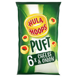 Hula Hoops Puft Cheese and Onion Multipack Crisps   6 per pack GOODS M&S   