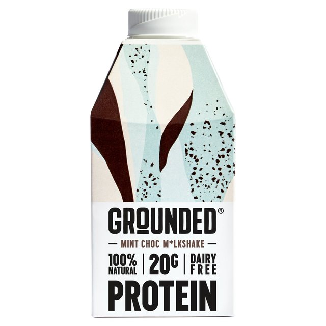 GROUNDED Mint Chocolate Plant Protein Shake   490ml GOODS M&S   