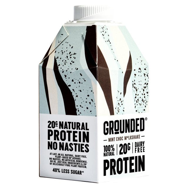 GROUNDED Mint Chocolate Plant Protein Shake   490ml GOODS M&S   