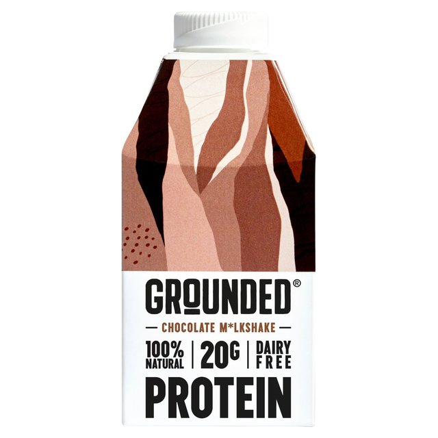 GROUNDED Milk Chocolate Plant-Protein Shake   490ml GOODS M&S   