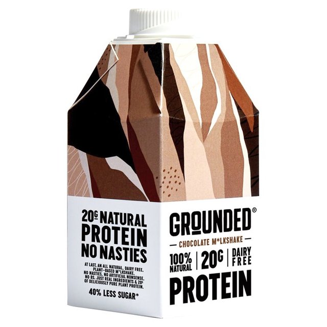 GROUNDED Milk Chocolate Plant-Protein Shake   490ml GOODS M&S   