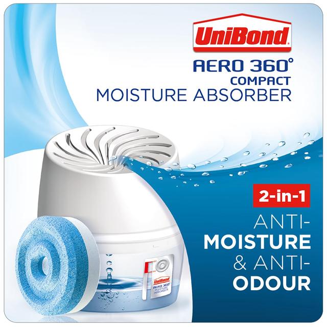 Unibond AERO 360 Compact Moisture Absorber device including 1 Refill Tab