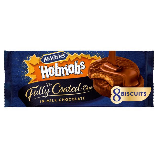 McVitie's Hobnobs Biscuits The Fully Coated One in Milk Chocolate   158g GOODS M&S   