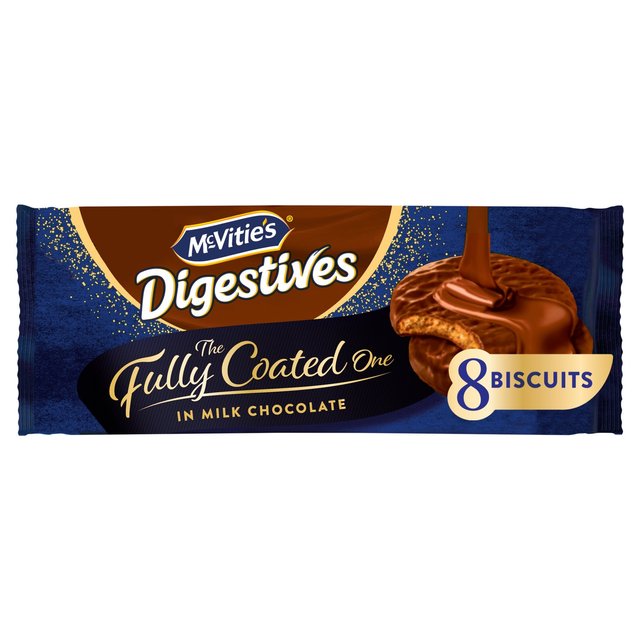 McVitie's Digestives Biscuits The Fully Coated One in Milk Chocolate   8 per pack