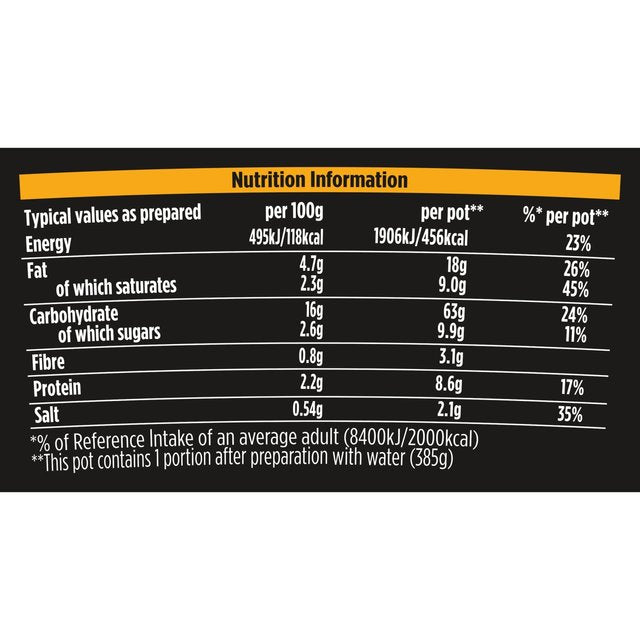 Pot Noodle Fusions Katsu Curry Instant Snack Noodle   100g GOODS M&S   