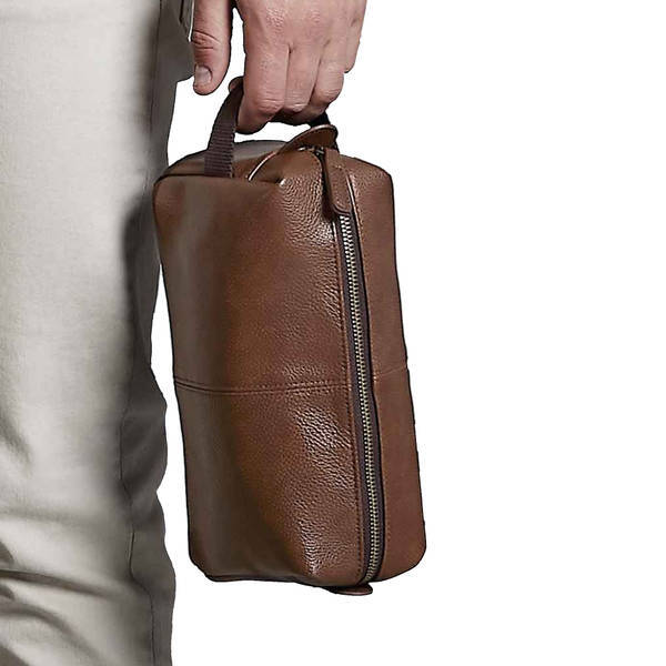 Quadra NuHide faux leather washbag pack of 2 (British brand)