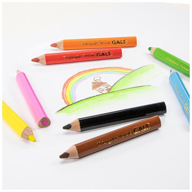 Galt 8 Triangular Pencils GOODS M&S   