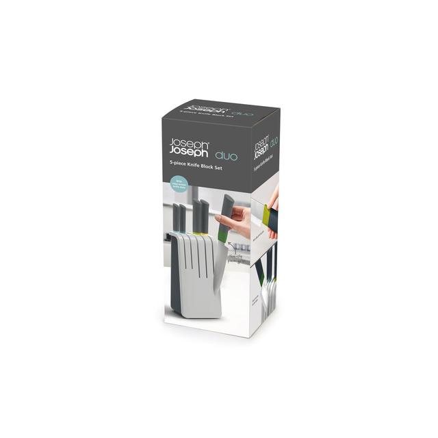 Joseph Joseph Duo 5pc Knife Block Set (Opal)   5 per pack GOODS M&S   