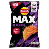 Walkers Max Pizza Hut Texan BBQ Sharing Crisps   140g GOODS M&S   