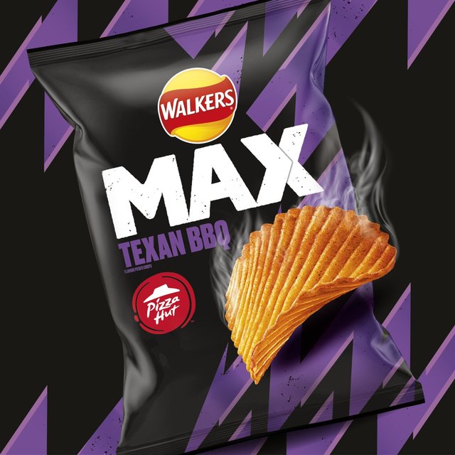 Walkers Max Pizza Hut Texan BBQ Sharing Crisps   140g GOODS M&S   