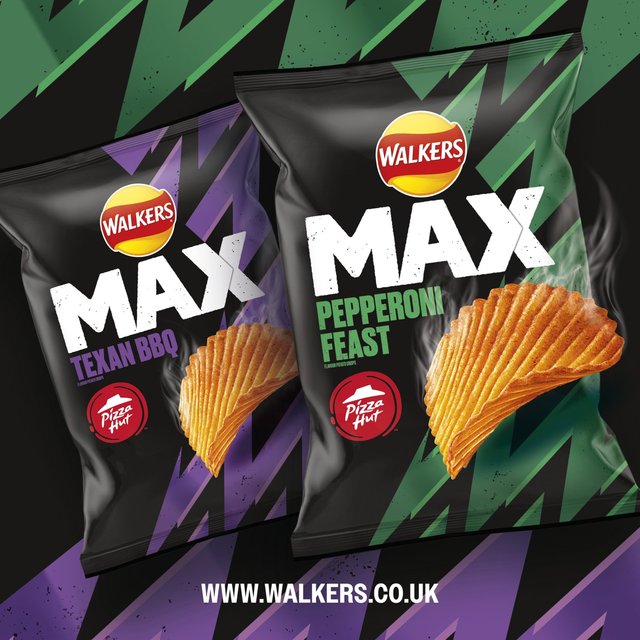 Walkers Max Pizza Hut Pepperoni Feast Sharing Crisps   140g