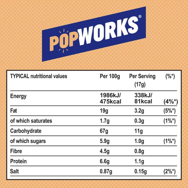 Popworks Salted Toffee Popped Crisps Sharing Bag   85g GOODS M&S   