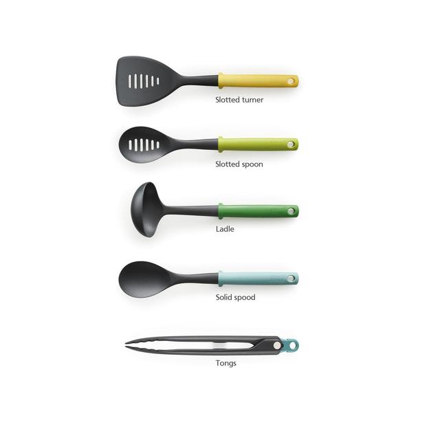 Joseph Joseph Duo 5pc Utensil Set with Stand (Opal)   5 per pack GOODS M&S   