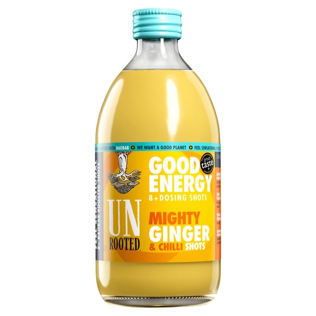 Unrooted Drinks Good Energy Mighty Ginger & Chilli Dosing 8 Shots   500ml