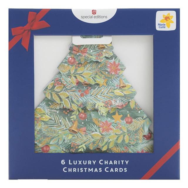 Marie Curie Charity 3D Christmas Card Pack   6 per pack