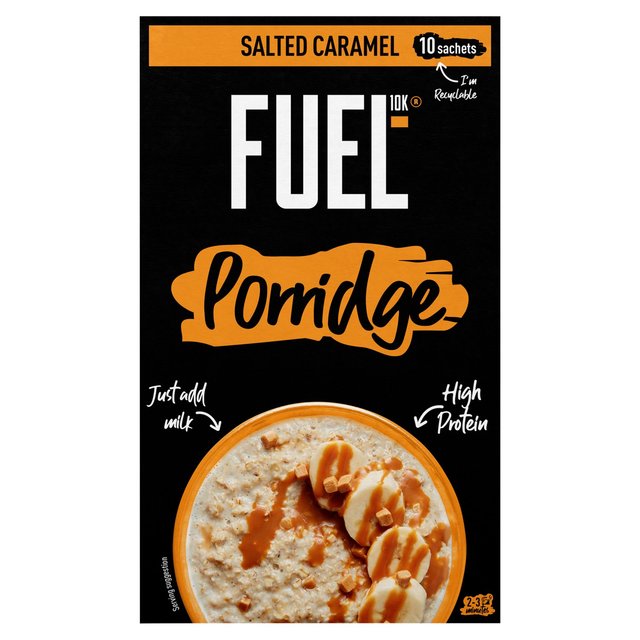 FUEL10K Porridge Sachets Salted Caramel   10 x 36g GOODS M&S   