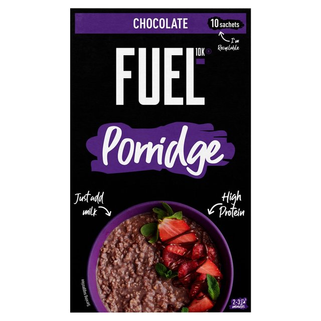 FUEL10K Porridge Sachets Chocolate   10 x 36g GOODS M&S   