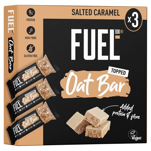 FUEL10K Salted Caramel Oat Bar Multipack   3 x 45g GOODS M&S   