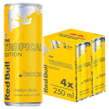 Red Bull Energy Drink Tropical Fruits Edition   4 x 250ml GOODS M&S   