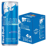 Red Bull Energy Drink Sugar Free Blue Edition Juneberry   4 x 250ml GOODS M&S   