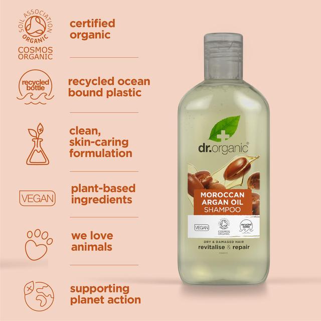 Dr Organic Moroccan Argan Oil Shampoo   265ml GOODS M&S   