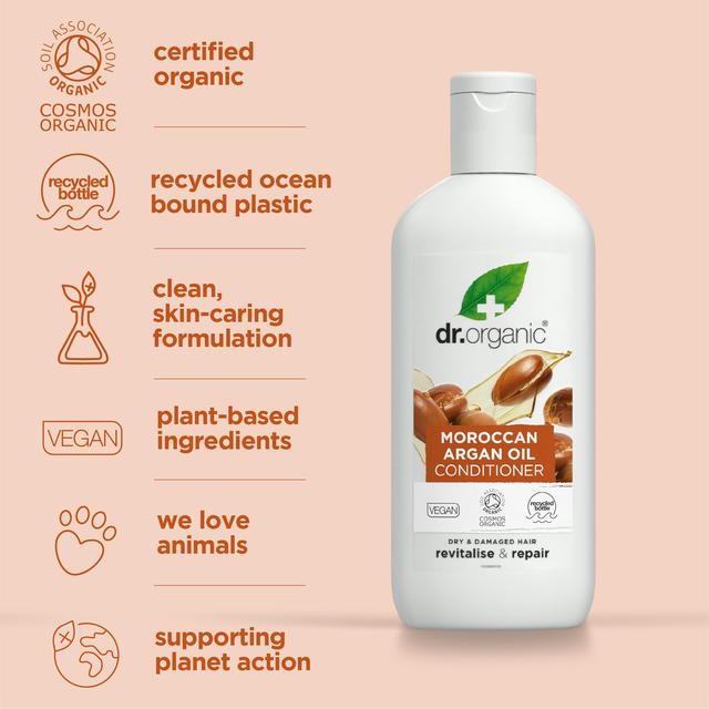 Dr Organic Moroccan Argan Oil Conditioner   265ml GOODS M&S   