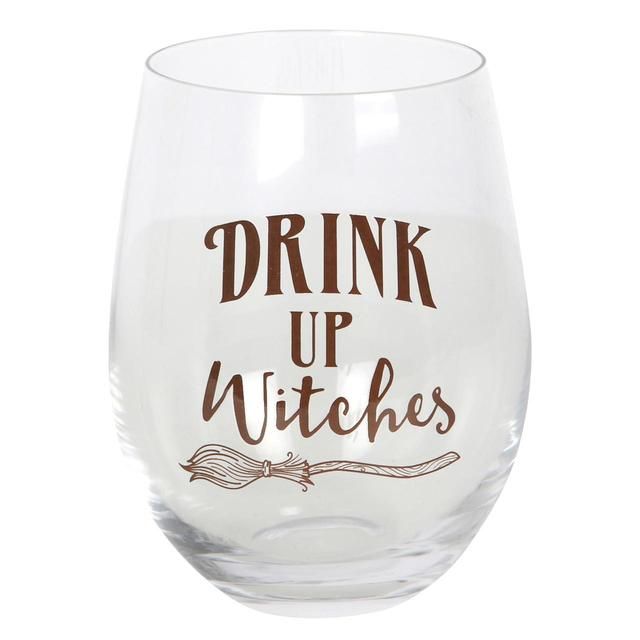 Drink Up Witches Stemless Glass