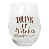 Drink Up Witches Stemless Glass GOODS M&S   