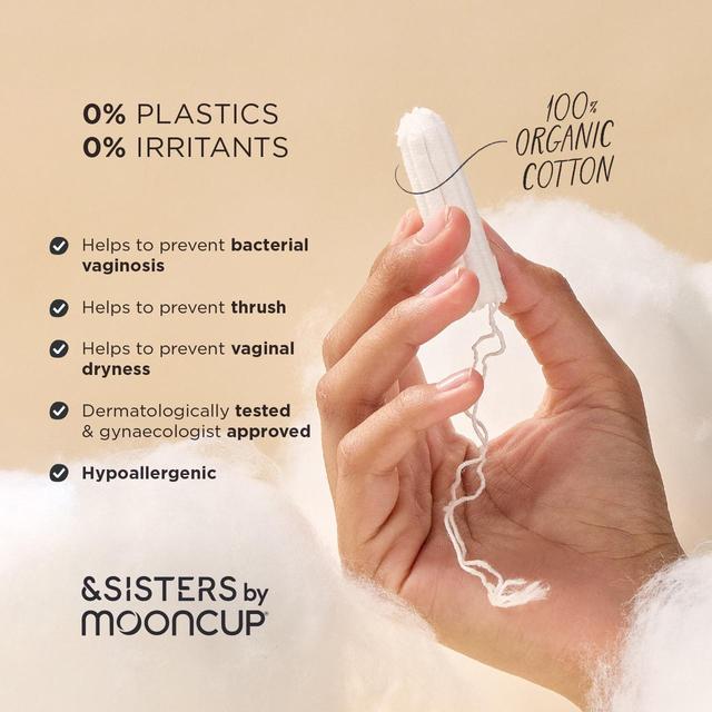 &SISTERS by Mooncup Gynaecologist Approved Non-Applicator Tampons Heavy   14 per pack GOODS M&S   