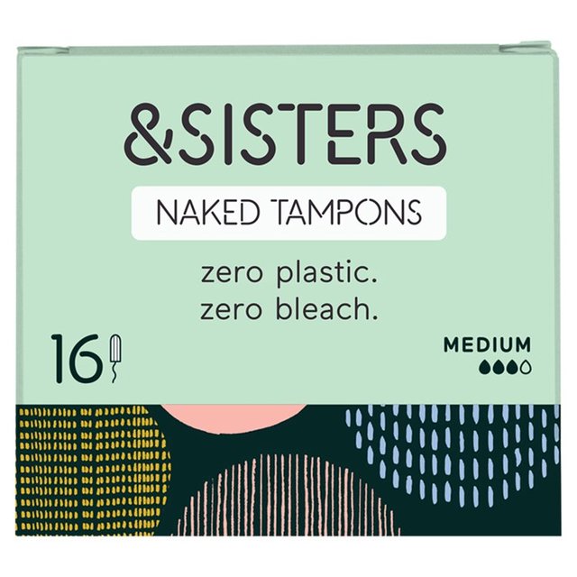 &SISTERS by Mooncup Gynaecologist Approved Non-Applicator Tampons Medium   16 per pack GOODS M&S   