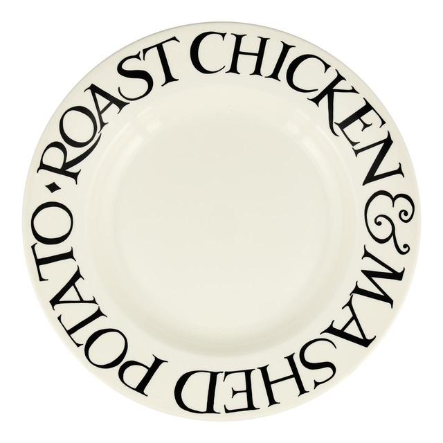 Emma Bridgewater Black Toast Roast Chicken 10 1/2 Inch Plate