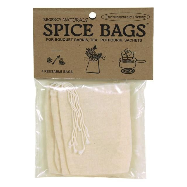 Cotton Spice Bags. set of 4