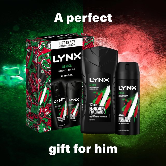 Lynx Africa Duo Gift Set   435g GOODS M&S   