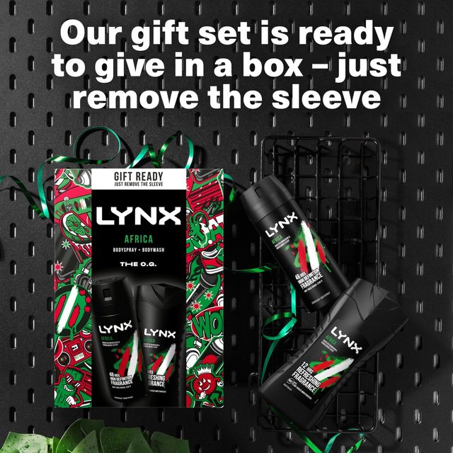 Lynx Africa Duo Gift Set   435g GOODS M&S   