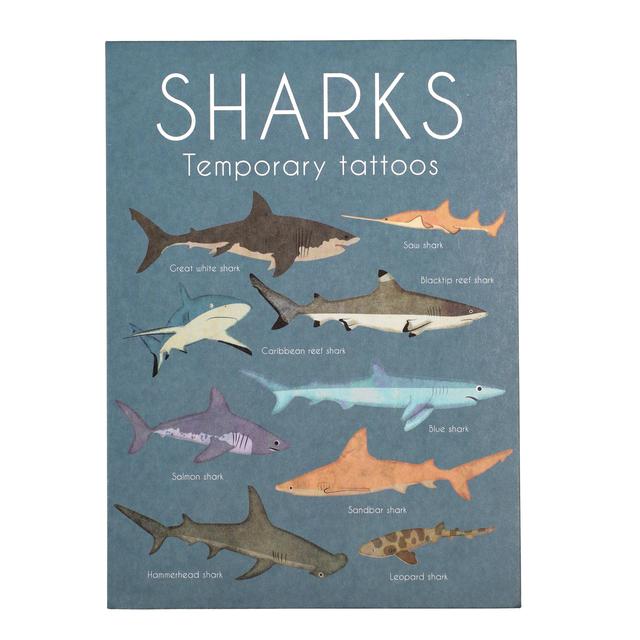 Temporary Tattoos - Shark (2 Sheets)   20 per pack GOODS M&S   