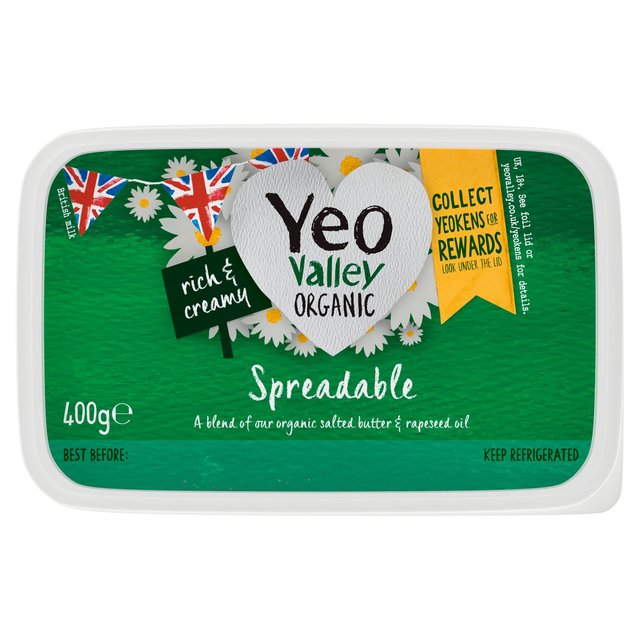 Yeo Valley Organic Spreadable Blend of Butter and Rapeseed Oil   400g