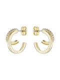 Ted Baker Gold Tone, Clear Crystal HELIAS:Multi Hoop Earrings