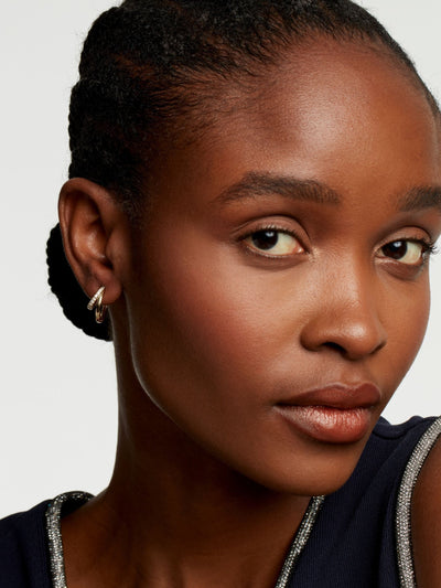 Ted Baker Goldfarben, klare Kristall HELIAS: Multi Hoop Ohrringe