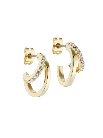 Ted Baker Goldfarben, klare Kristall HELIAS: Multi Hoop Ohrringe