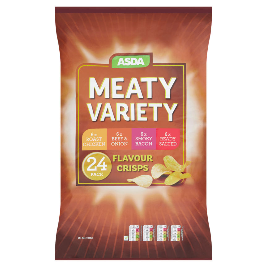 ASDA Meaty Variety Multipack Crisps GOODS ASDA   