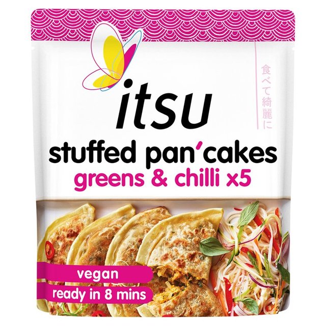 itsu greens & chilli stuffed pancakes   350g GOODS M&S   