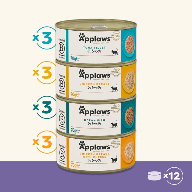 Applaws Cat Tin Multipack Supreme Collection   12 x 70g GOODS M&S   