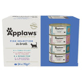 Applaws Cat Tin Fish Selection in Broth Multipack   24 x 70g GOODS M&S   