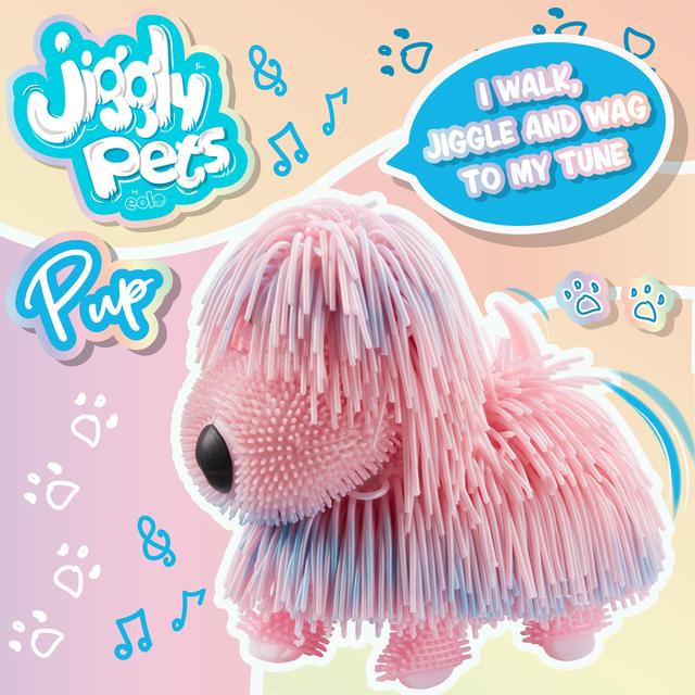 Jiggly Pets Pups Pearlescent Pink