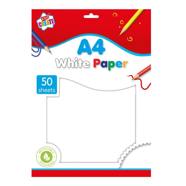 50 A4 Sheets White Paper   50 per pack