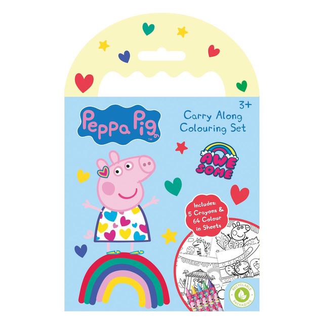 Peppa Pig Carry Along Mini Colouring Pad GOODS M&S   