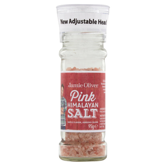 Jamie Oliver Pink Salt Grinder 90g Herbs spices & seasoning Sainsburys   